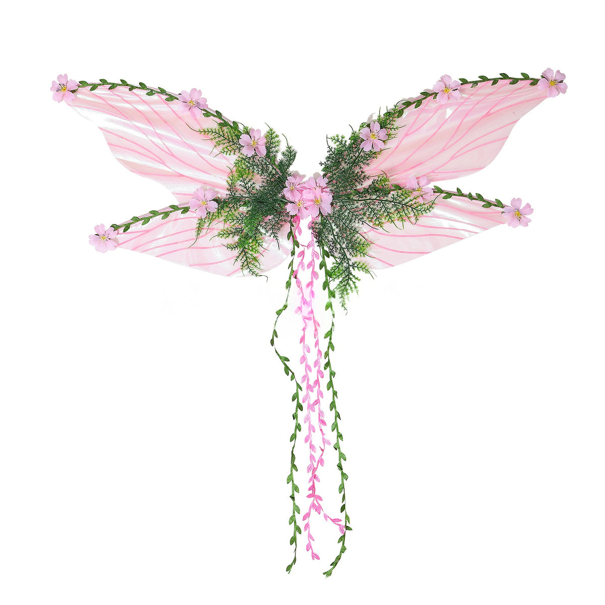Green Cicada Wings Elf Costume For Halloween And Christmas — side view