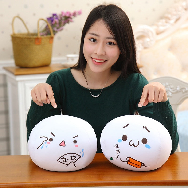 Sweating Face Plush — back view