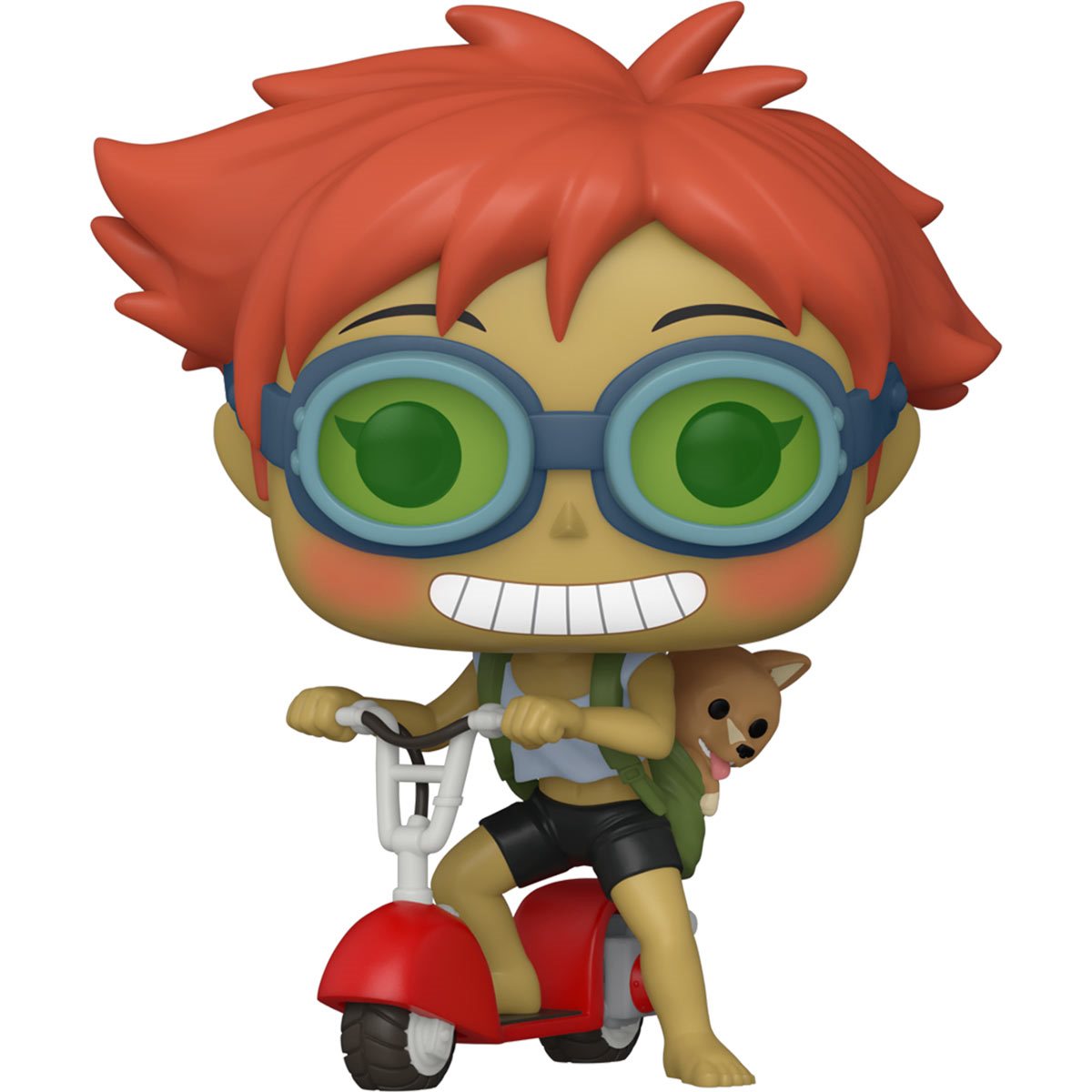 Cowboy Bebop Figure Duo — Edward on Scooter w/ Ein + Faye Valentine w/ Ein