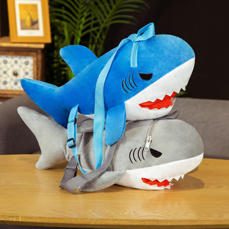 Plush Toy Oceanarium Shark Doll Children's Backpack — detail