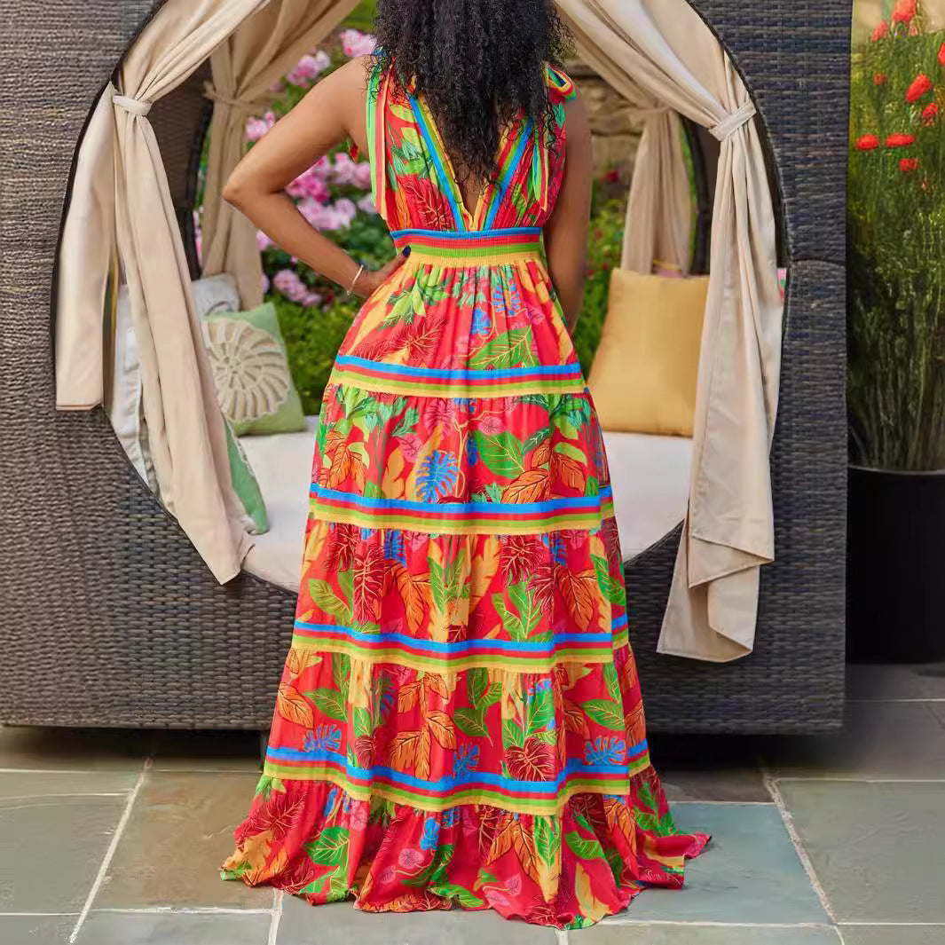 Lolita Style Printed Dress — detail