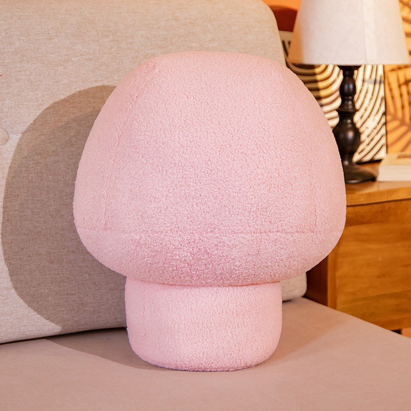 Mushroom Pillow Soft Plush Cute Net Red Sofa Cushion Bedroom Home — in use