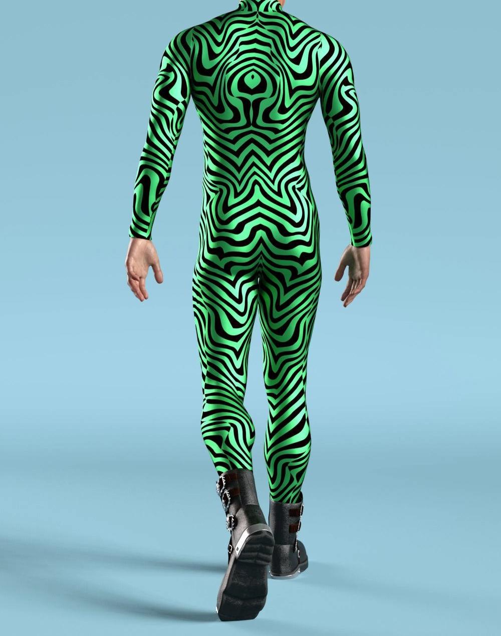 Tights 3D Digital Printing Cosplay One-piece Play Costume — detail