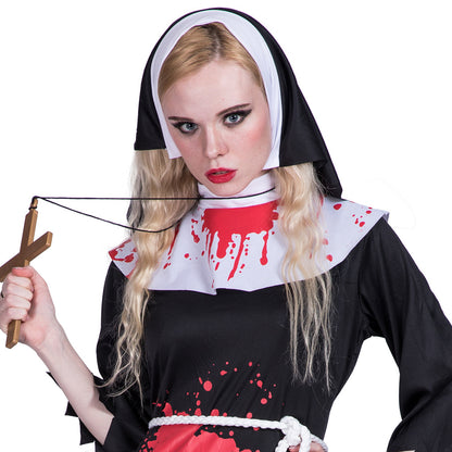 Bloodstained nun zombie costume | Magic Stories