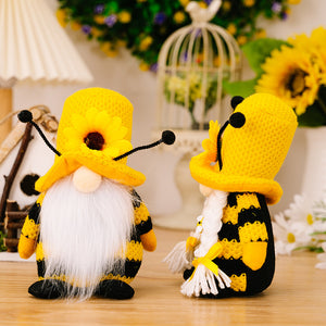 Bee Sunflower Standing Plush Toy | Magic Stories