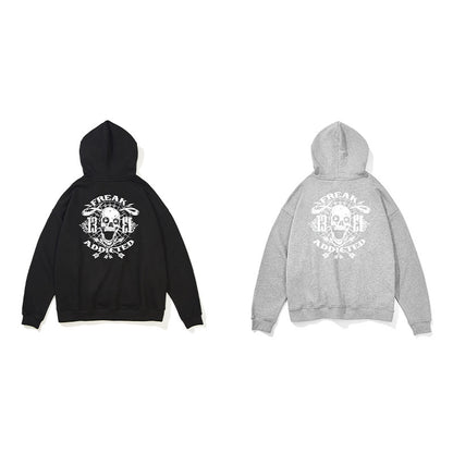 Hoodie Skeleton Couple Pullover And Hoodie — side view