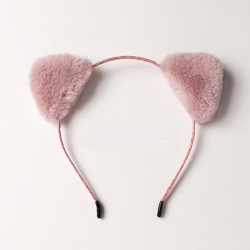 Cute Plush Bells Fox Cat Ears Headband — detail