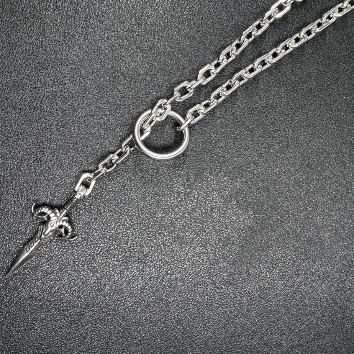 Gothic Sheep-Head Holy Sword Pendant | Magic Stories