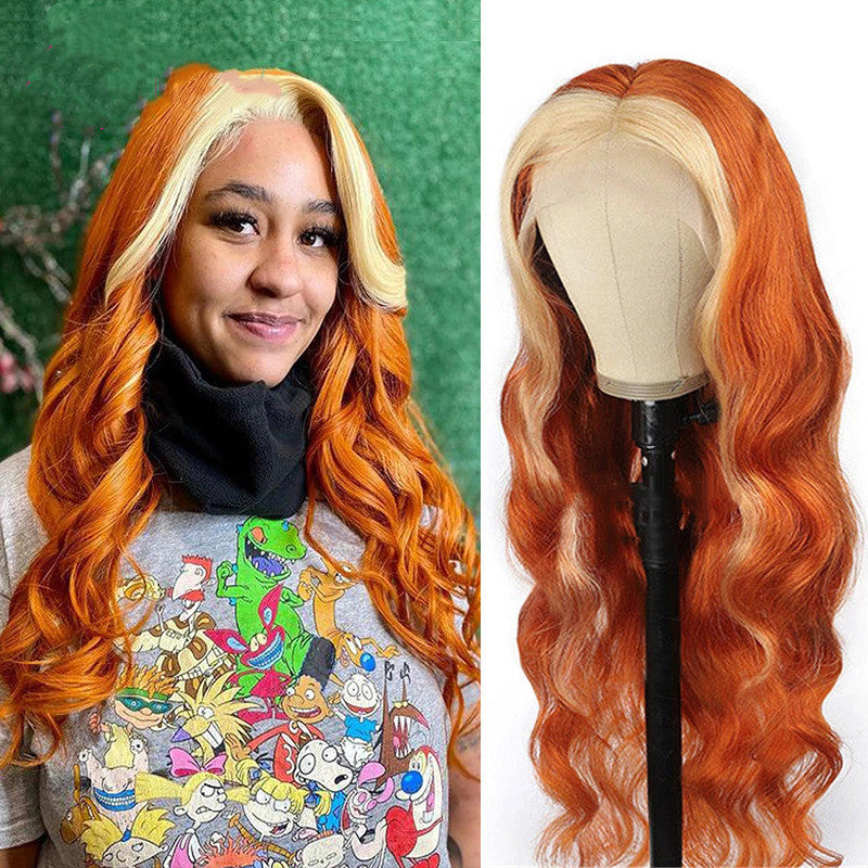 Front Lace Wig - #350 Highlights, Two-Tone Long Hair — packaging
