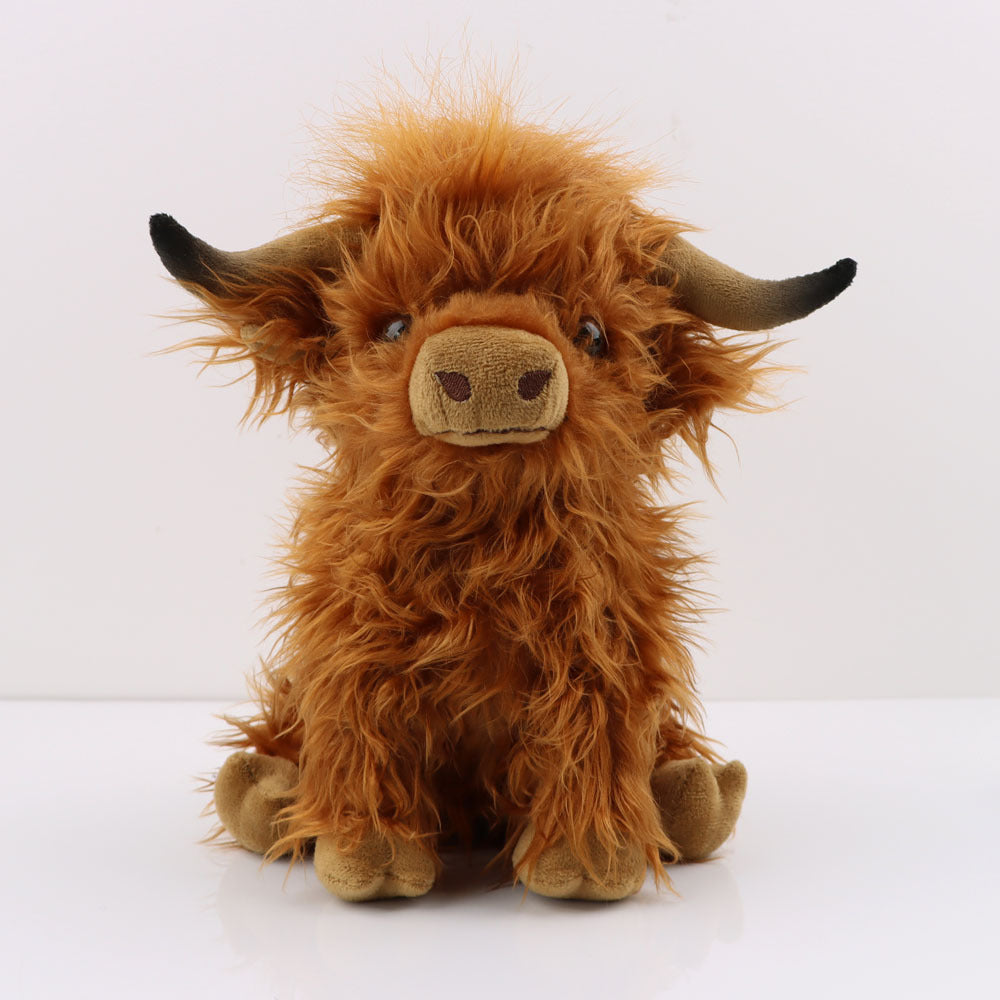 Scottish Highland Cow Plush Toy Long Hair | Magic Stories