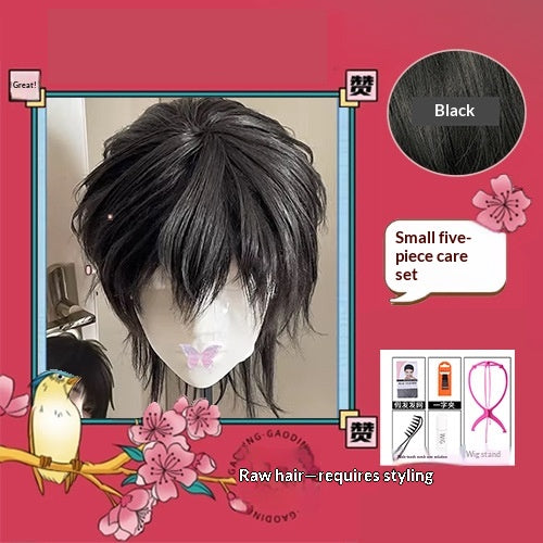 Anime-style Cosplay Wig For Men Short | Magic Stories