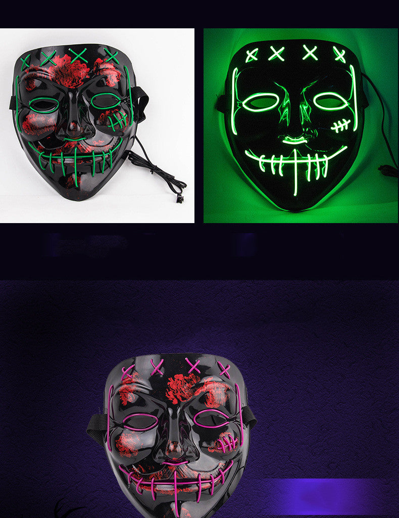Grimace Horror Headgear Mask — back view