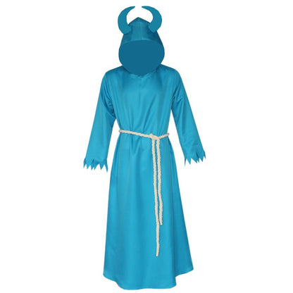 Halloween Medieval Horns Death Devil Wizard Cloak Cospiay Costume — detail