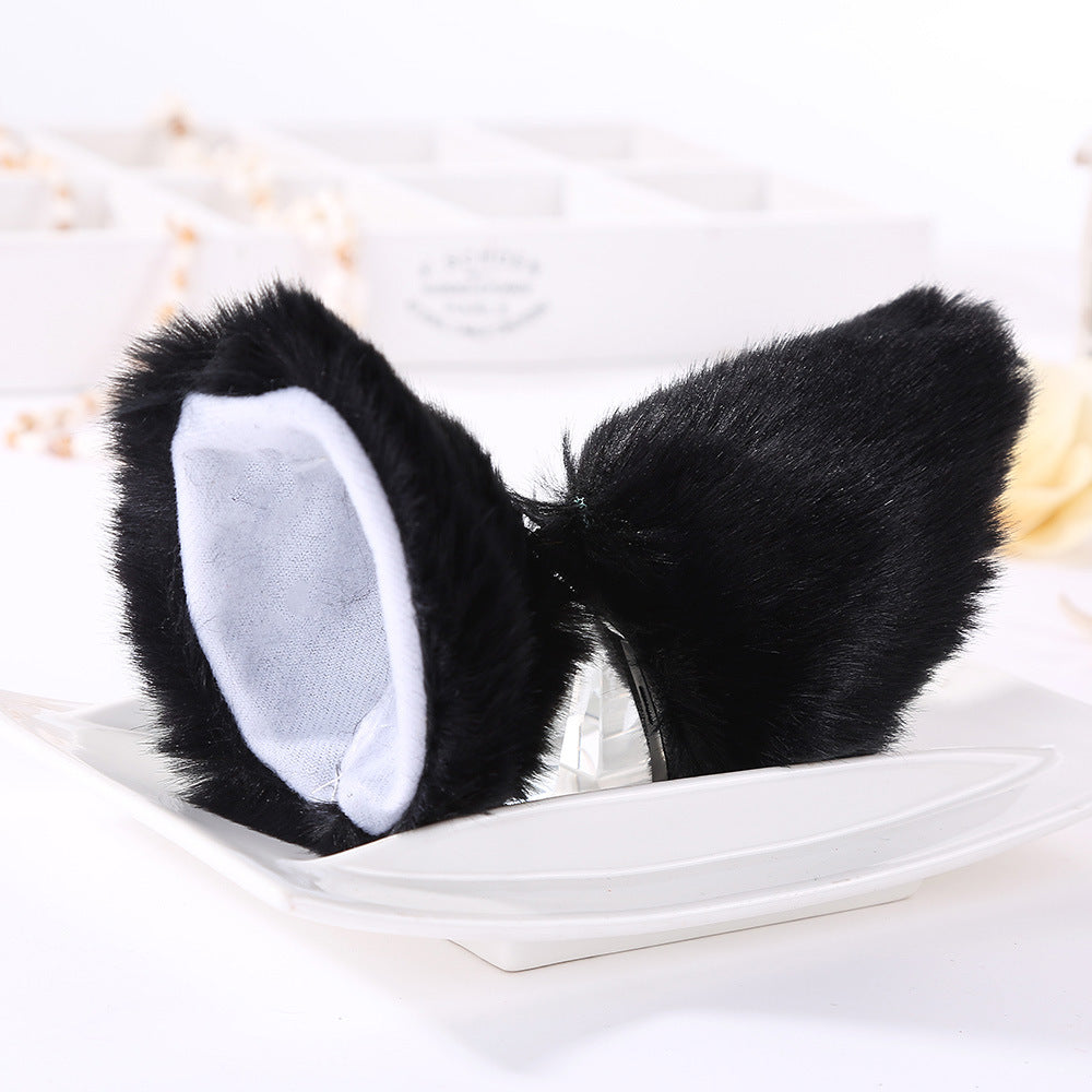 Anime cat ear hairpin — detail
