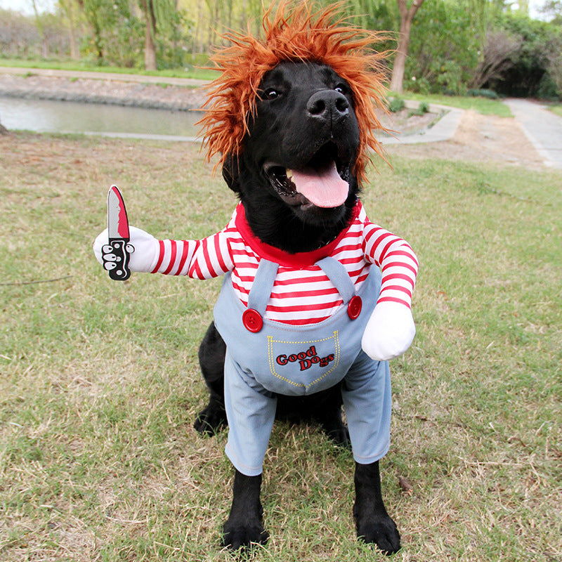 Headless Horseman Dog Halloween Costume - Adjustable — detail