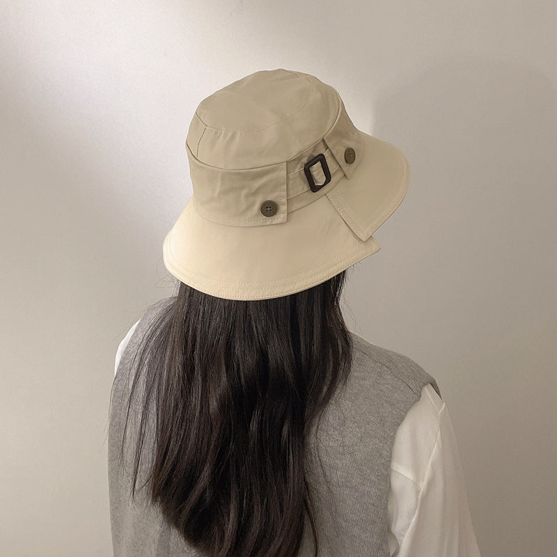 All Matching Japanese Style Streetwear Retro Sun Hat That Flatters The Face For Fall And Winter — in use