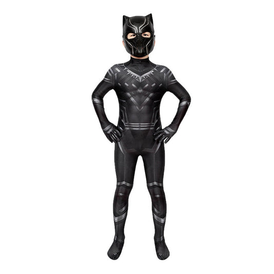 Black Panther Children Jumpsuit Cosplay Costume - Magic Stories