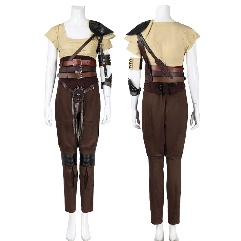 Furiosa: A Mad Max Saga Imperator Furiosa Cosplay Costumes With Cloak — detail