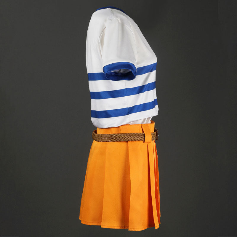 One Piece Nami Fullset T-Shirt Cosplay Costumes — detail