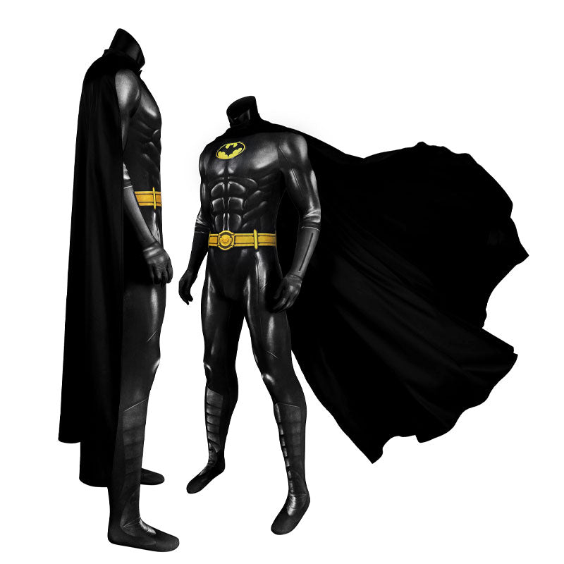 The Flash 2023 Batman Black Jumpsuit Cosplay Costume — detail