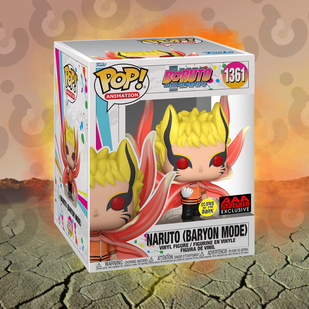 Naruto Baryon Mode Glow-in-the-Dark 6-Inch Funko Pop! - AAA Anime Exclusive