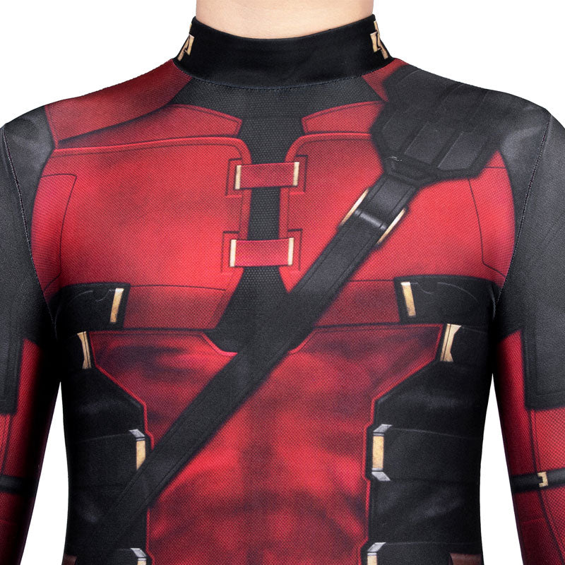 Deadpool 3 Wade Wilson Kids Jumpsuit Cosplay Costume — packaging