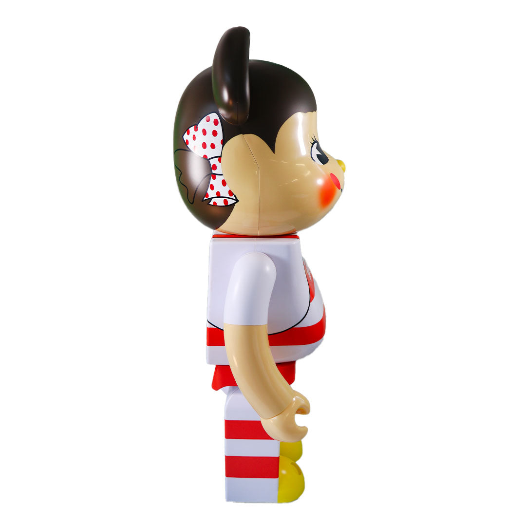 1000% Bearbrick Pekochan Milky Tricorn Hat Design — side view