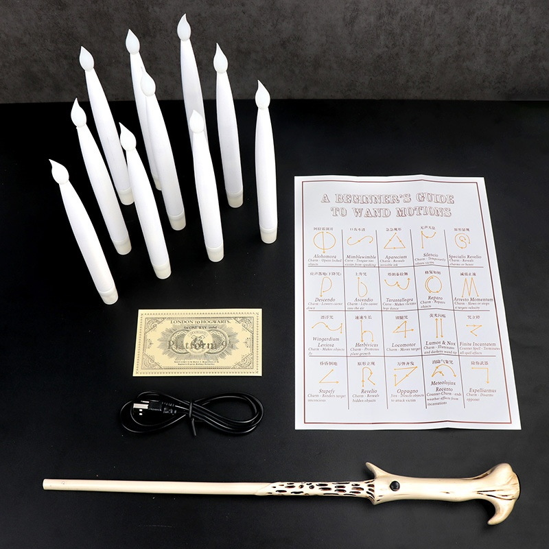 LED Candles with Magic Wand — detail