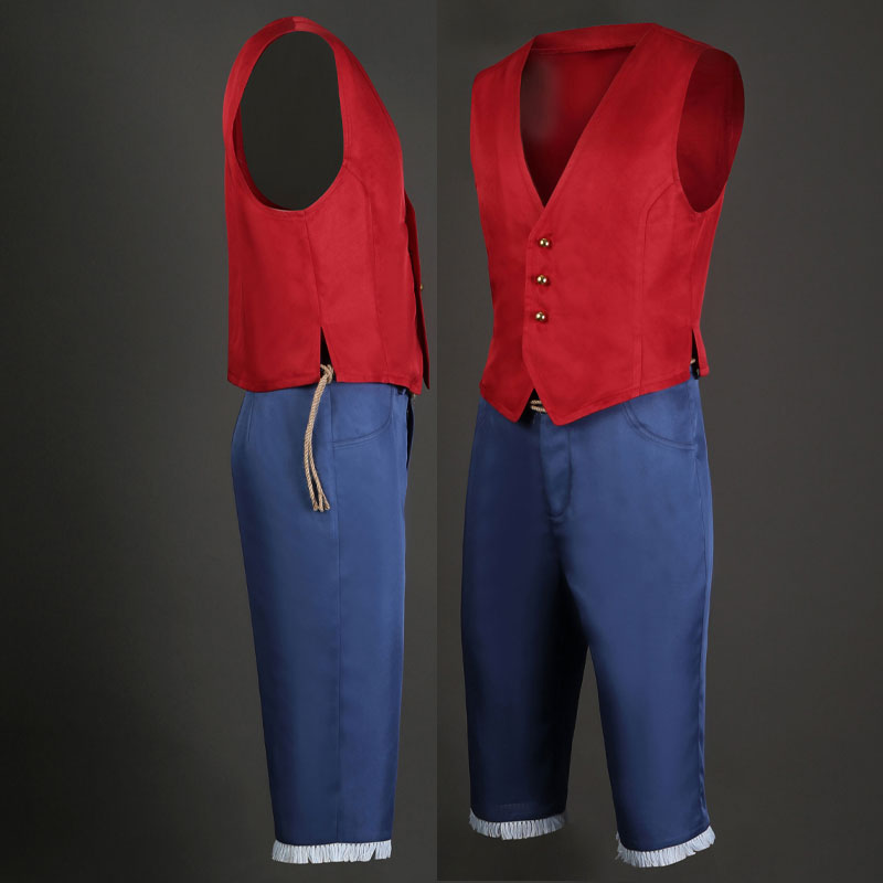 One Piece Monkey D. Luffy Vest Fullset Cosplay Costume — packaging