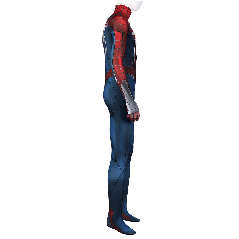 Spider-Man PS5 Peter Parker Jumpsuit Cosplay with Headgear — detail