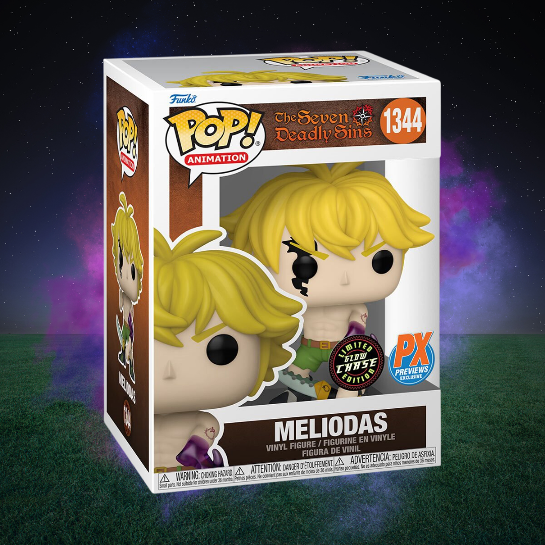 Meliodas Demon Mode Funko Pop (Chase Bundle) - Previews Exclusive — back view