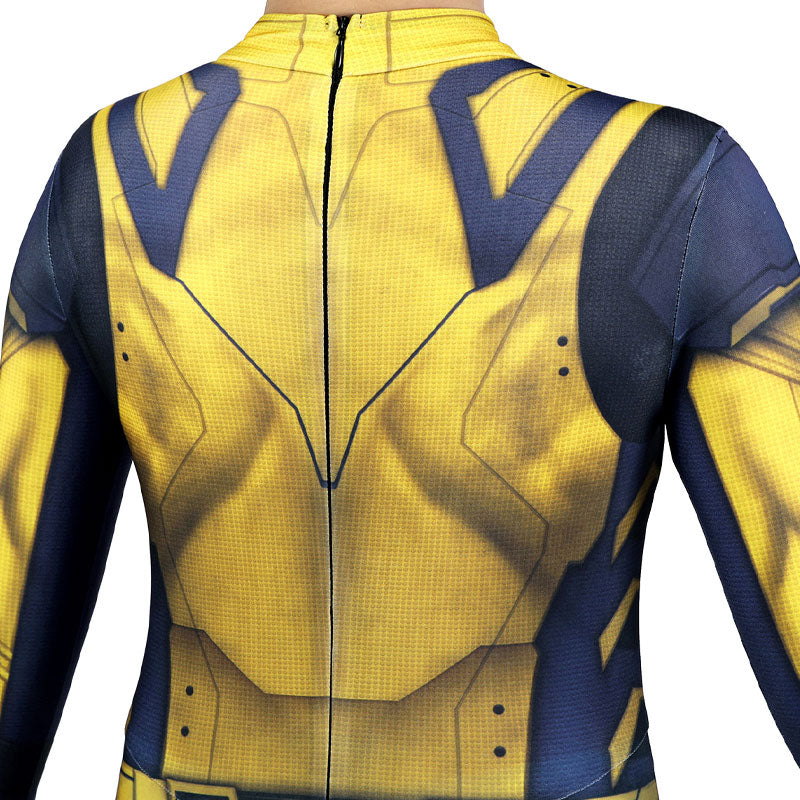 Deadpool & Wolverine Kids Jumpsuit Cosplay Costume — detail