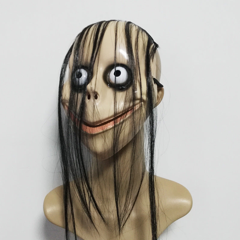 New Halloween Horror Long Hair MOMO Mask | Magic Stories