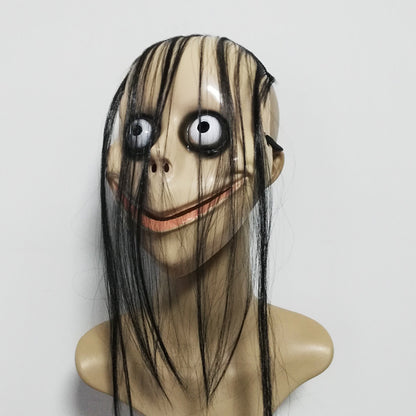 New Halloween Horror Long Hair MOMO Mask | Magic Stories