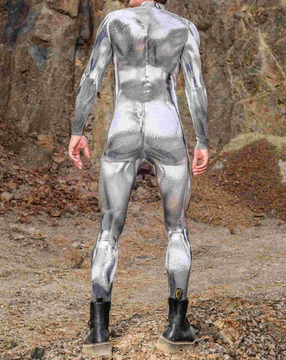 Tights 3D Digital Printing One-piece Play Costume — back view