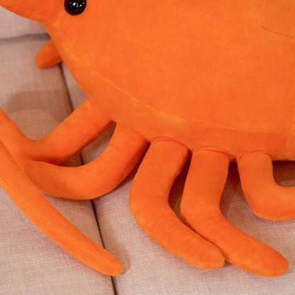 Orange Lobster Large Pillow Plush Toy Grab | Magic Stories
