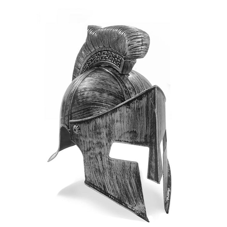 Medieval Spartan Warrior Roman Warrior Helmet Cosplay Prop — scale reference