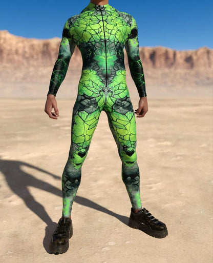 3D Digital Printing Cosplay One-piece Play Costume — detail