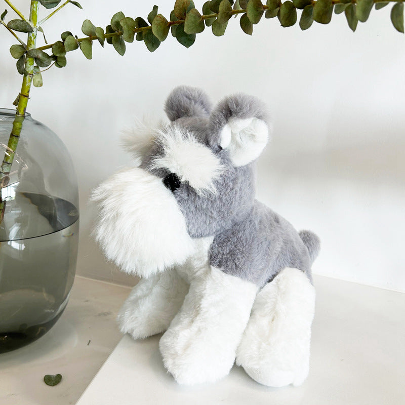 Cute Schnauzer Plush Toy Dog Doll | Magic Stories