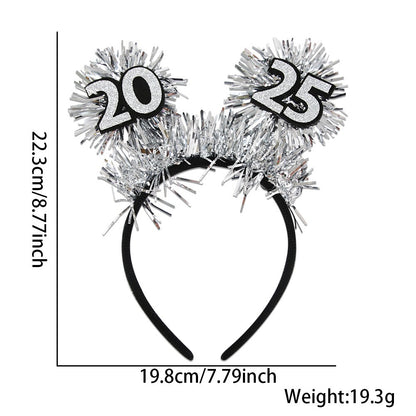 Happy New Year Headband Party Headband — detail