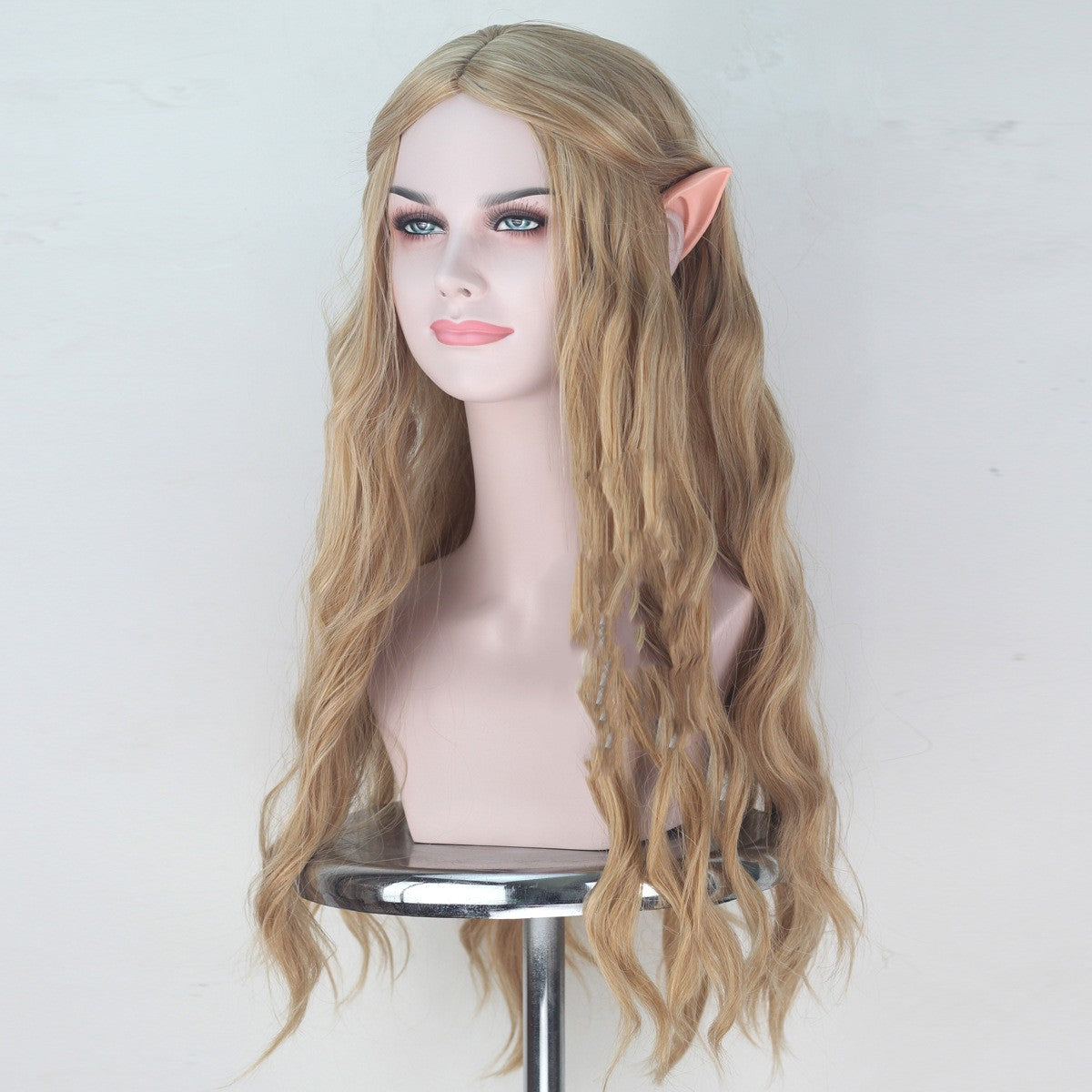 Hobbit Wig Elf Queen Kellantril With Ears Cosplay Anime Wigs — detail