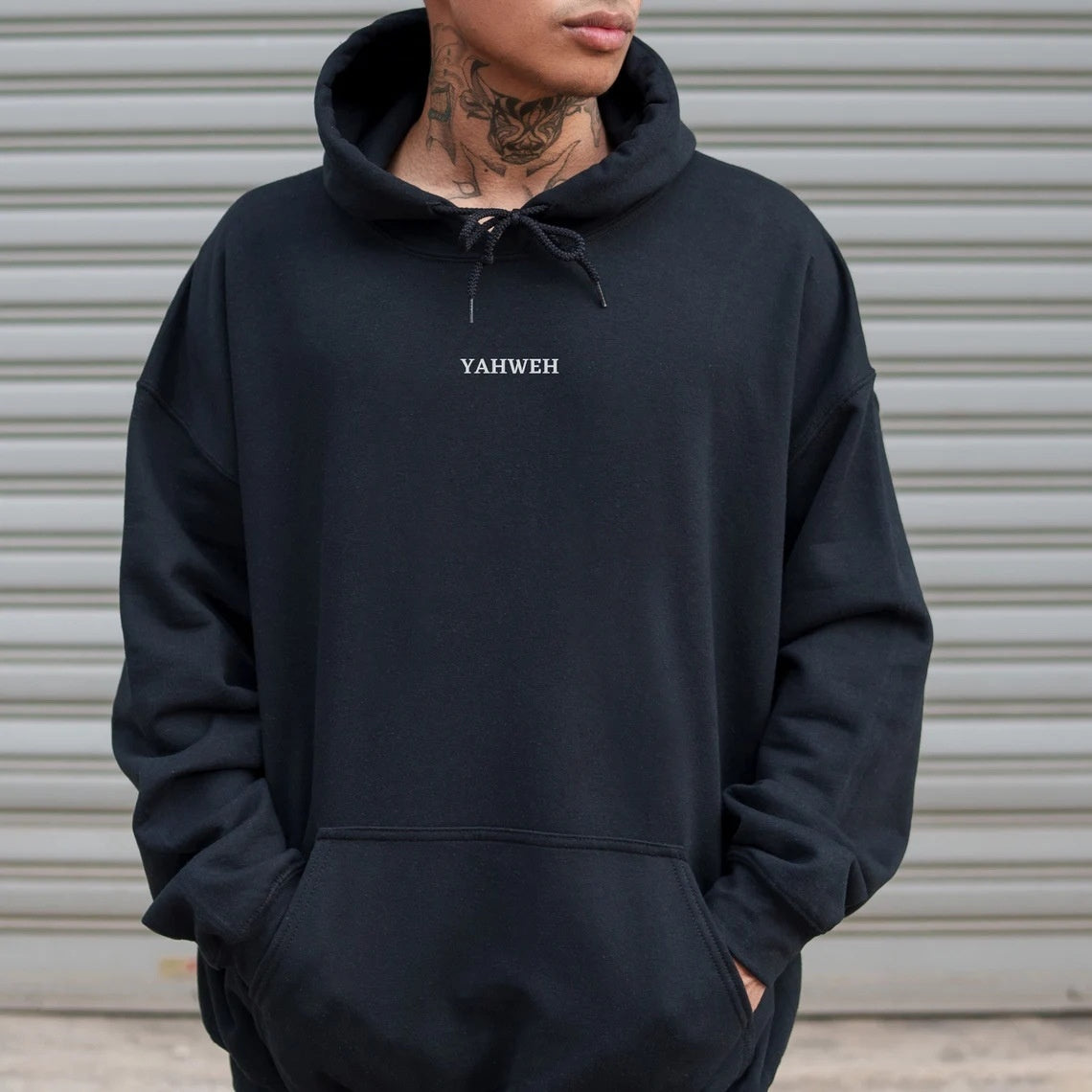 Fashion Popular Streetwear Letter Sweater — back view