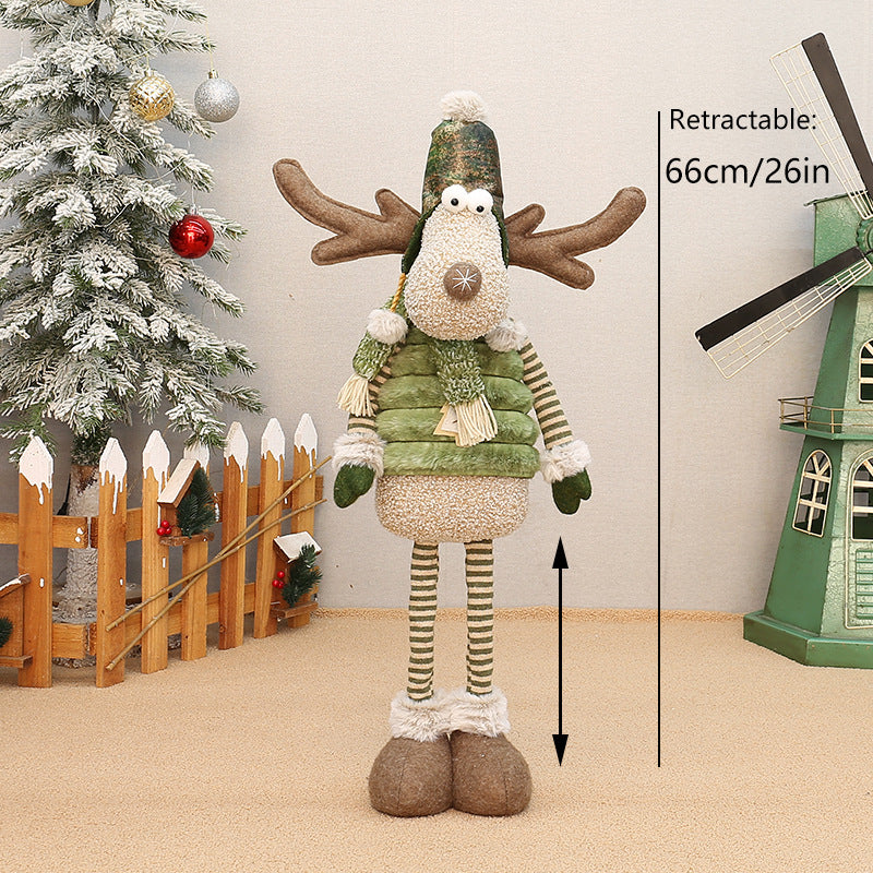 Green Fabric Long-nosed Reindeer Plush | Magic Stories