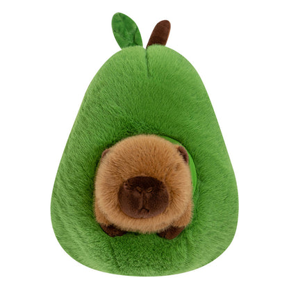 Plush Toy Avocado Capybara Pillow | Magic Stories