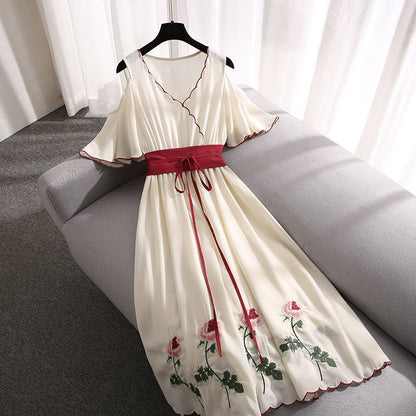 Women's Summer Embroidery Improved Hanfu | Magic Stories