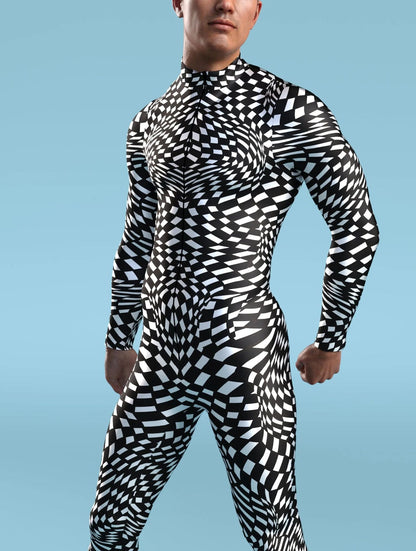 Halloween Tights 3D Digital Printing Cosplay One-piece Play Costume — in use