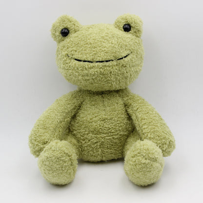Green Cute Little Frog Plush Toy Ragdoll Girl Lonely Frog Doll Doll — back view
