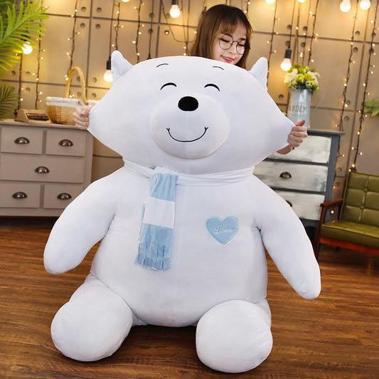 Polar Bear Plush Toy Doll Lying Bear | Magic Stories