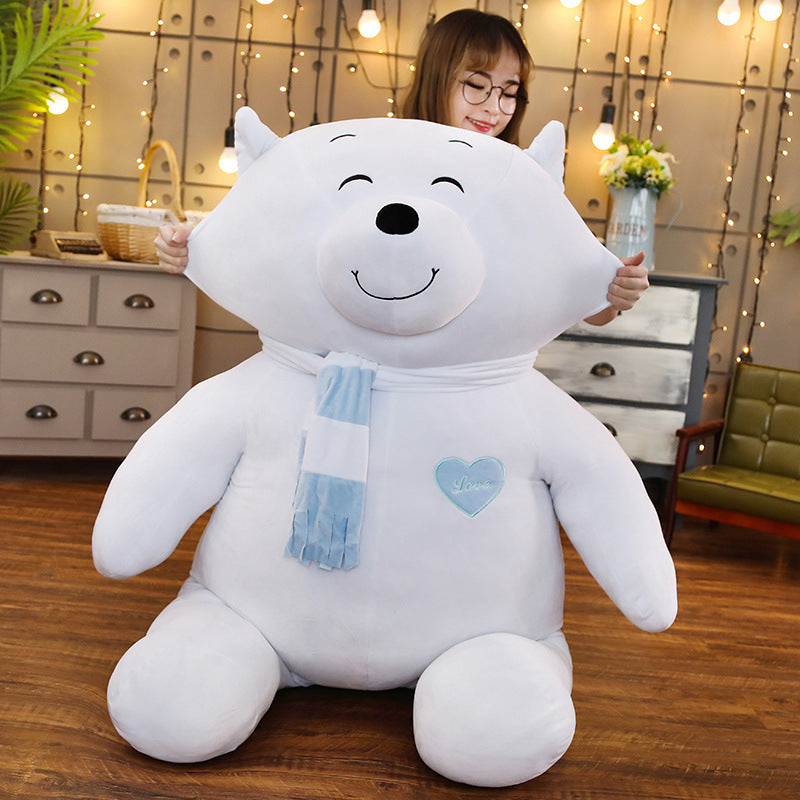 Polar Bear Plush Toy Doll Lying Bear | Magic Stories
