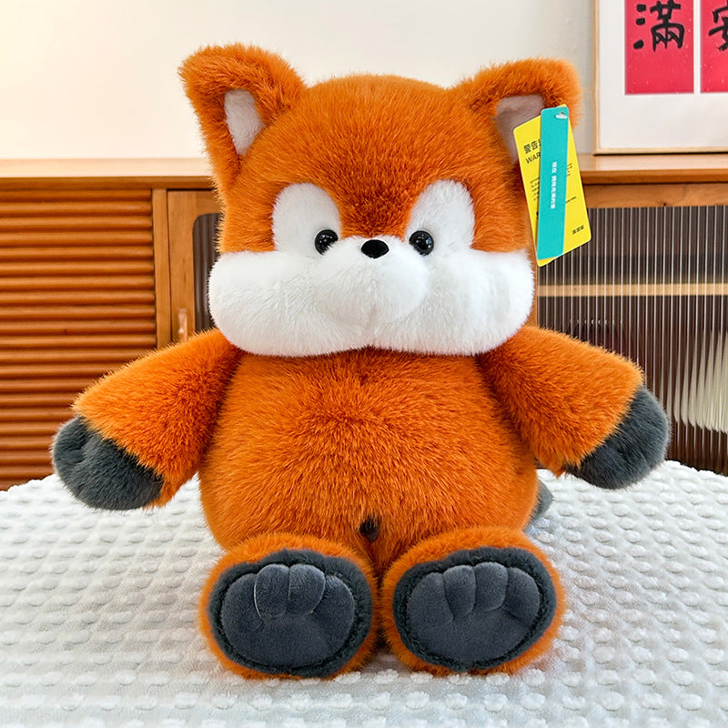 Plush Toy Cute Elephant Doll Fox Cow — back view